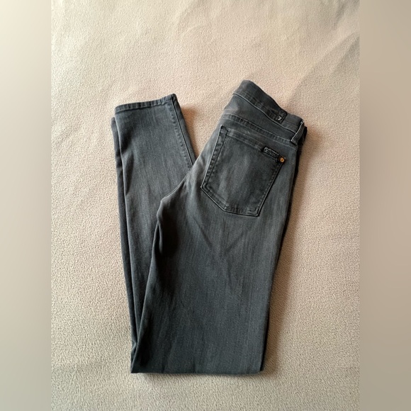 7 For All Mankind Charcoal Denim Jeans - Picture 1 of 9